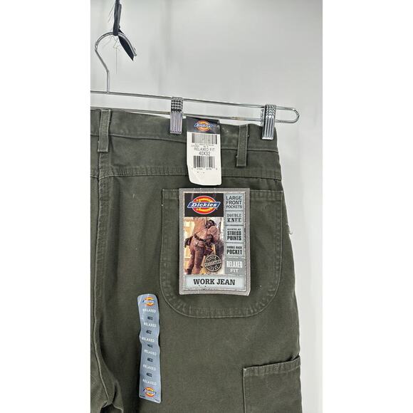 Dickies carpenter work jean double knee relaxed fit ranch work wear size 40x32 - Picture 9 of 12
